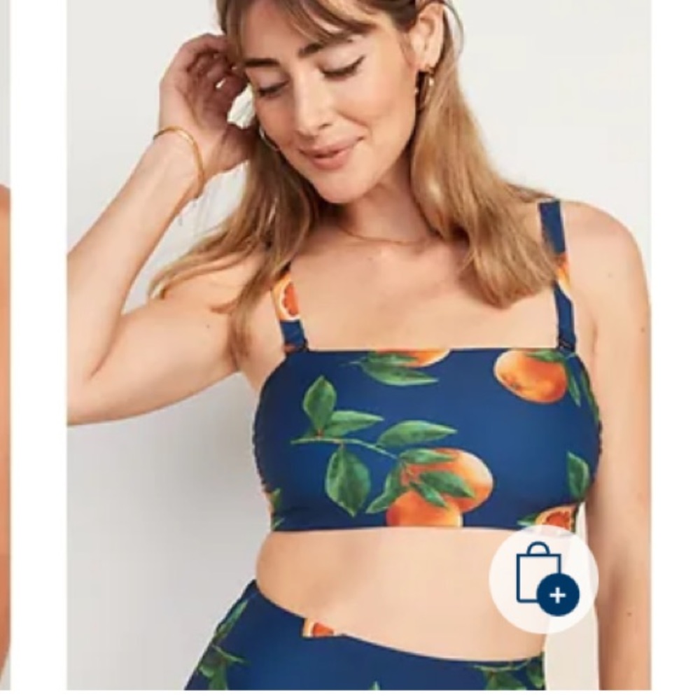 NWT old navy orange bandeau swim top, 3x- sold out! 🍊👙